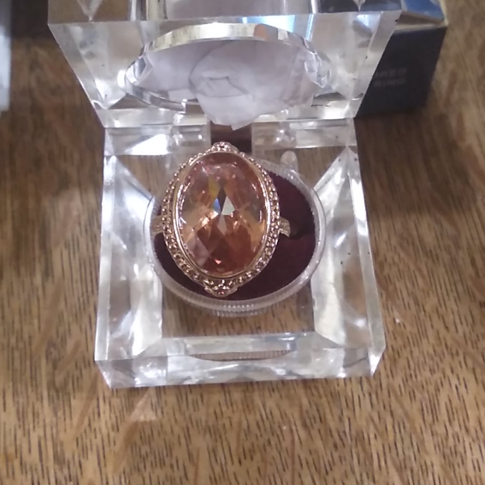Topaz Colored Bold Statement Ring